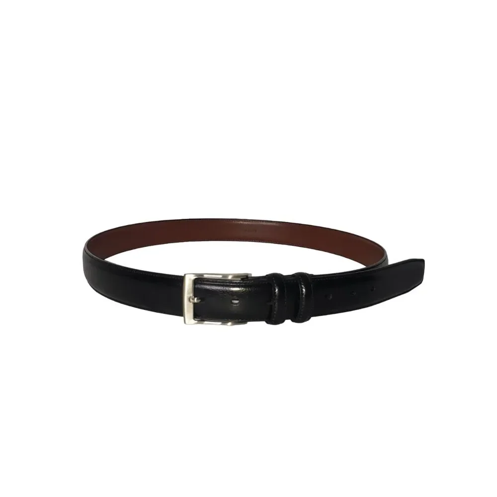 Mens Black Leather Belt Size 40
